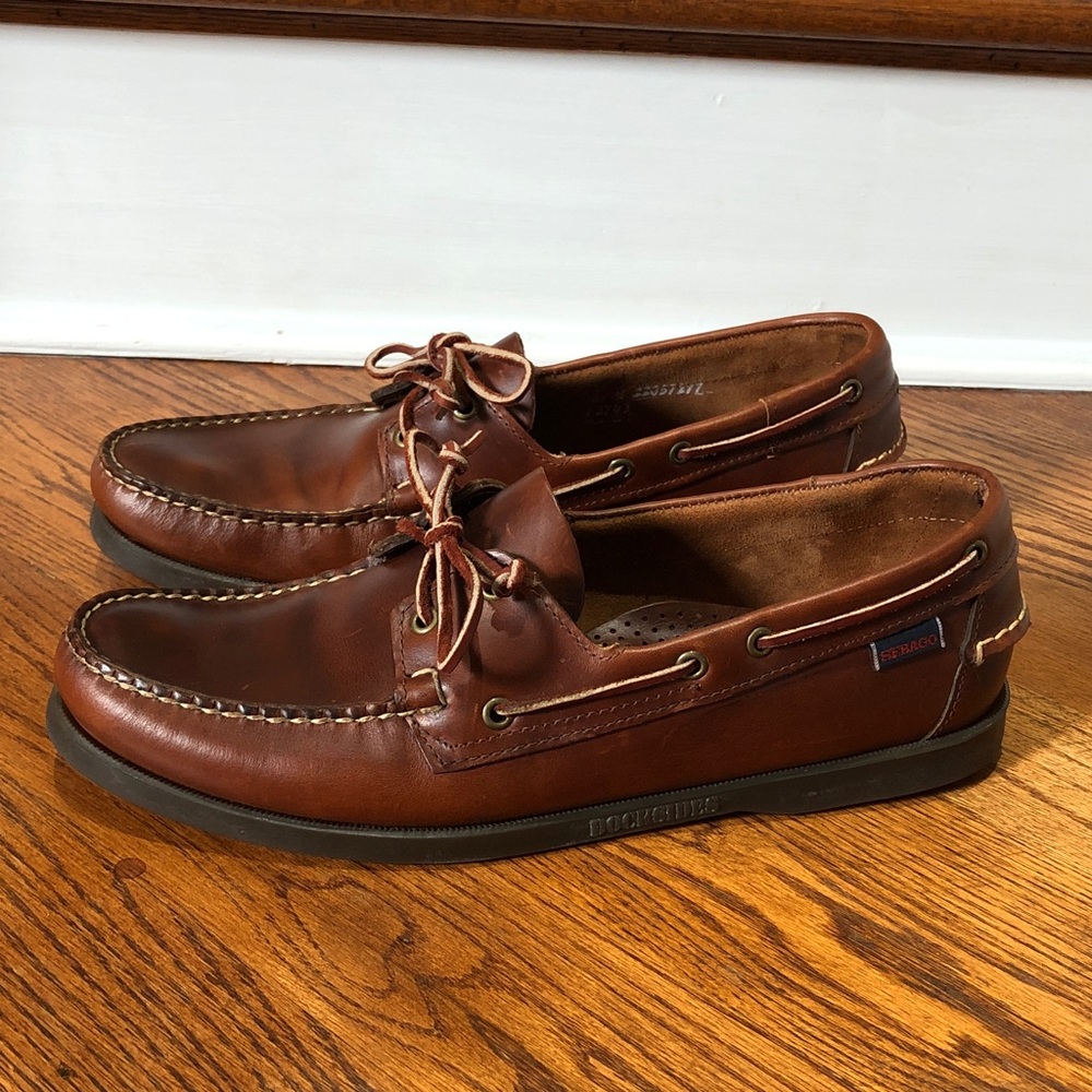 Sebago Classic Joe Men’s Boat Shoes Size 12w in Preloved Condition!